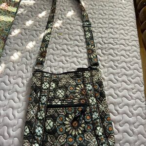 Vera Bradley Brown Floral Crossbody Bag